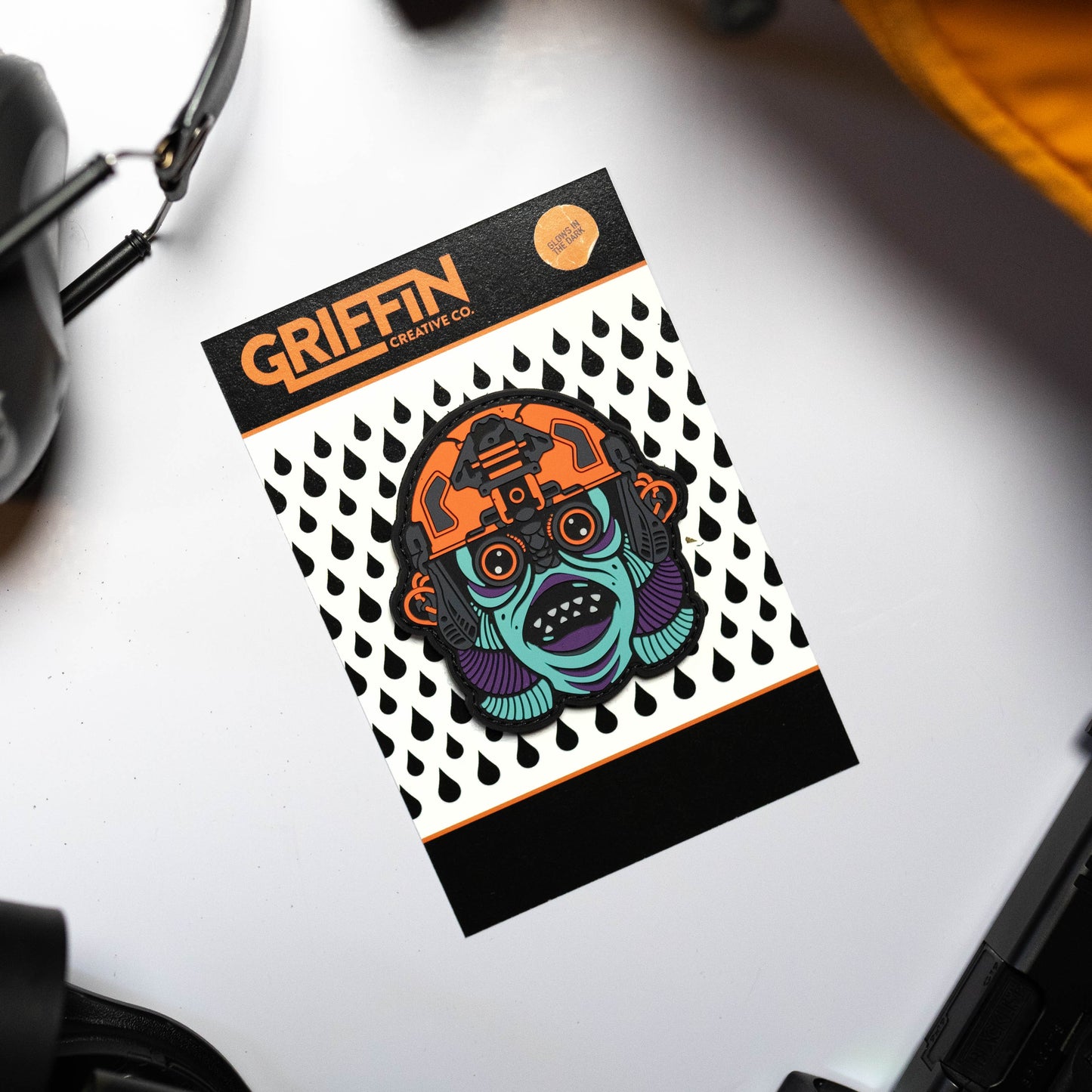 NIGHTMOVES SERIES 2 GID PATCH (ORANGE & TEAL)
